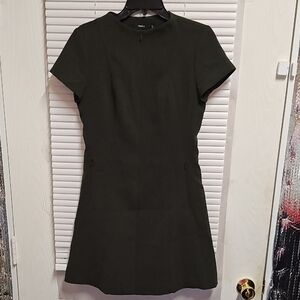 Theory Dark Green Mini Dress